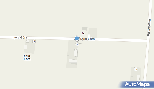 Wohyń, Łysa Góra, 2, mapa Wohyń