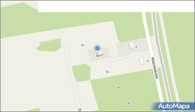 Adelin, Mazowiecka, 6a, mapa Adelin