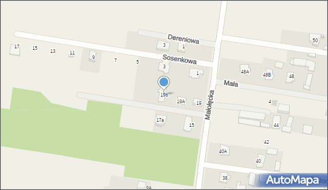 Aleksandrów, Małołęcka, 19b, mapa Aleksandrów