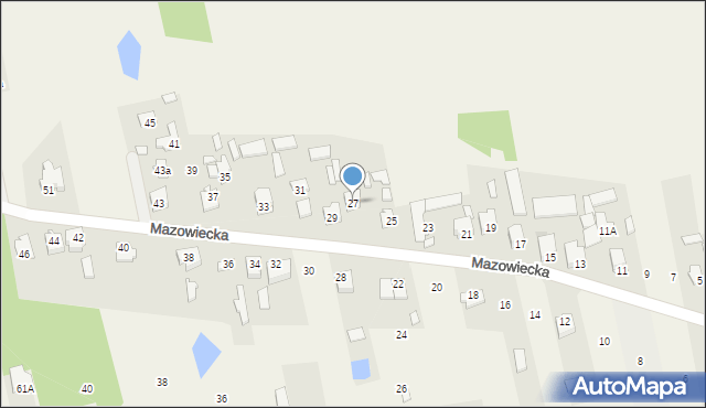Aleksandrówka, Mazowiecka, 27, mapa Aleksandrówka