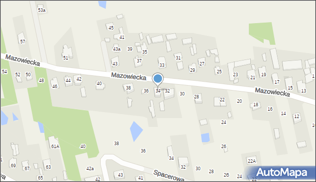 Aleksandrówka, Mazowiecka, 34, mapa Aleksandrówka
