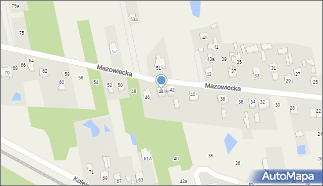 Aleksandrówka, Mazowiecka, 47, mapa Aleksandrówka