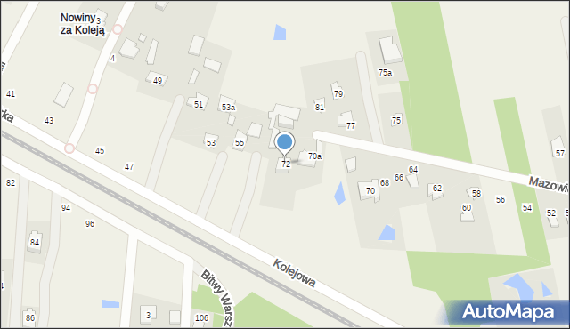 Aleksandrówka, Mazowiecka, 72, mapa Aleksandrówka