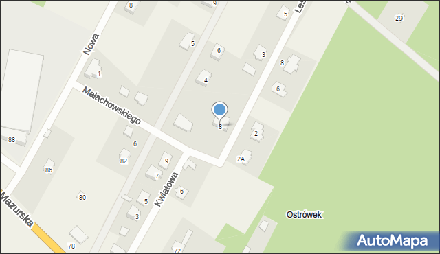 Antonie, Małachowskiego Antoniego, 8, mapa Antonie