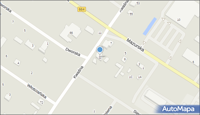 Augustów, Mazurska, 12, mapa Augustów