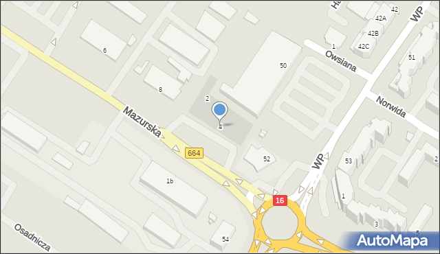 Augustów, Mazurska, 4, mapa Augustów