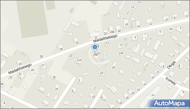 Baranowo, Madalińskiego Antoniego Józefa, gen., 15a, mapa Baranowo