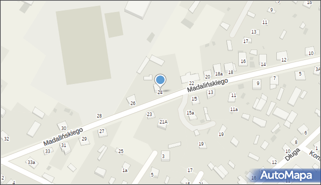 Baranowo, Madalińskiego Antoniego Józefa, gen., 24, mapa Baranowo