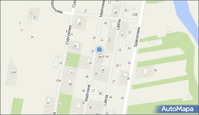 Barkowice, Malinowa, 23, mapa Barkowice