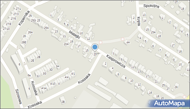 Barlinek, Matejki Jana, 13, mapa Barlinek