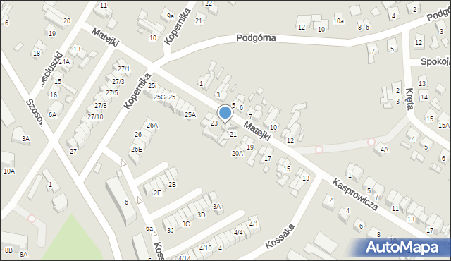 Barlinek, Matejki Jana, 22, mapa Barlinek