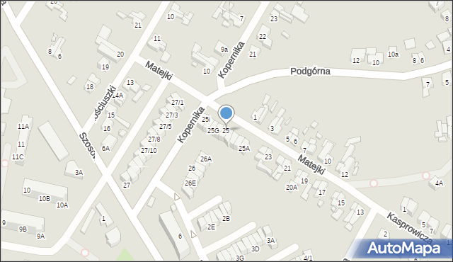 Barlinek, Matejki Jana, 25, mapa Barlinek