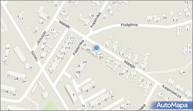 Barlinek, Matejki Jana, 25C, mapa Barlinek