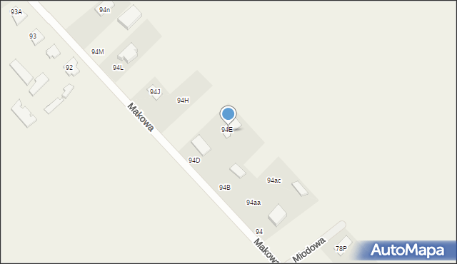 Barszczewo, Makowa, 46, mapa Barszczewo