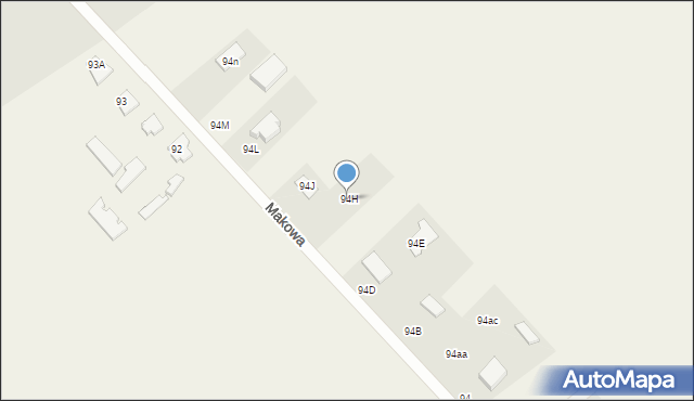 Barszczewo, Makowa, 50, mapa Barszczewo