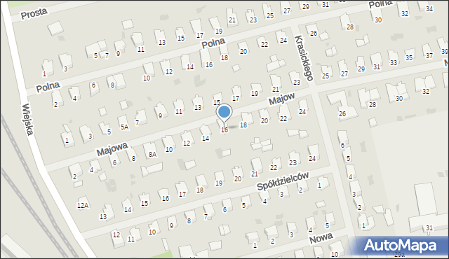 Bartoszyce, Majowa, 16, mapa Bartoszyce