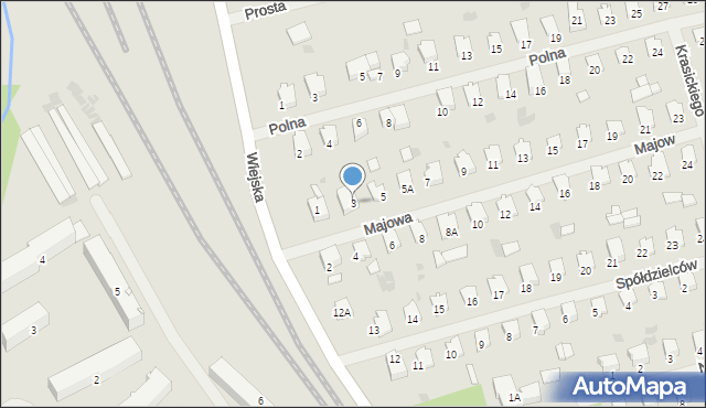 Bartoszyce, Majowa, 3, mapa Bartoszyce