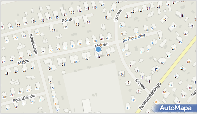 Bartoszyce, Majowa, 34, mapa Bartoszyce