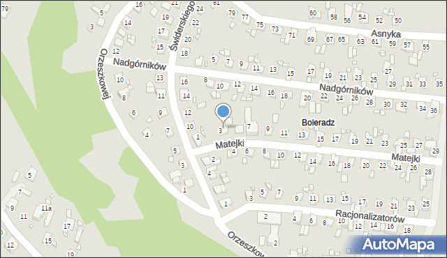 Będzin, Matejki Jana, 5, mapa Będzin