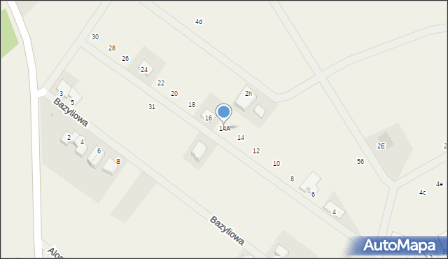 Bezrzecze, Mahoniowa, 14A, mapa Bezrzecze