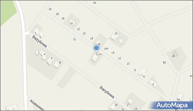 Bezrzecze, Mahoniowa, 25, mapa Bezrzecze