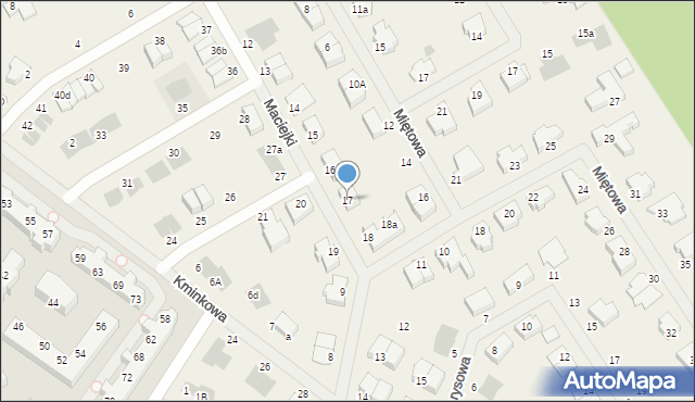 Bezrzecze, Maciejki, 17, mapa Bezrzecze