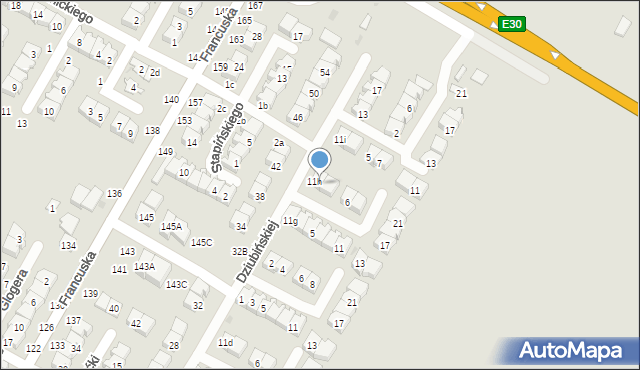 Biała Podlaska, Malinowskiego Maksymiliana, 2, mapa Białej Podlaskiej