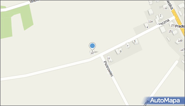 Biały Kościół, Mączna, 12, mapa Biały Kościół