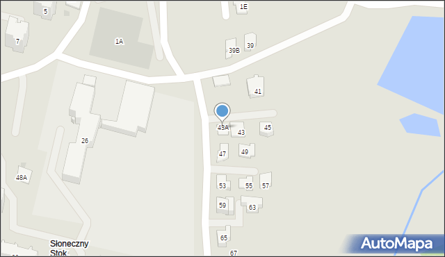 Białystok, Marczukowska, 43A, mapa Białegostoku