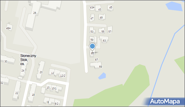 Białystok, Marczukowska, 65, mapa Białegostoku