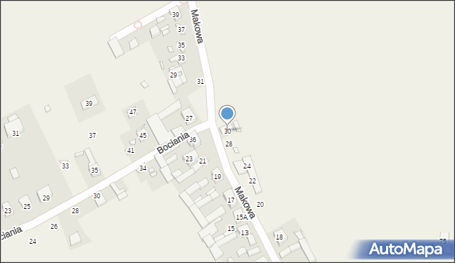 Bielawa, Makowa, 30, mapa Bielawa