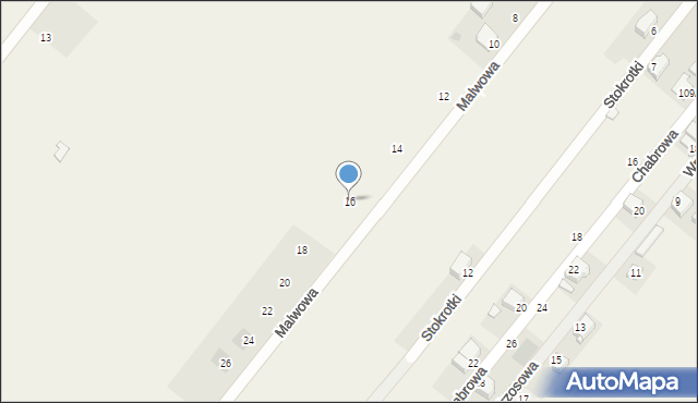 Bielicha, Malwowa, 16, mapa Bielicha