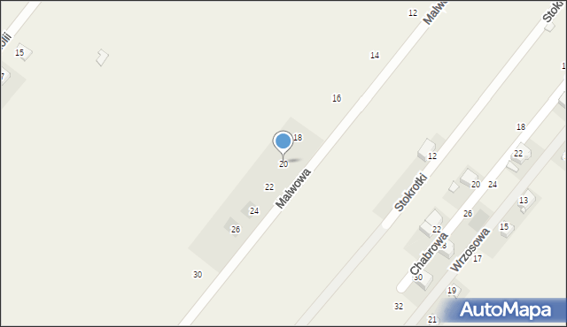 Bielicha, Malwowa, 20, mapa Bielicha