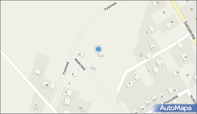 Bielsk, Makowa, 4a, mapa Bielsk