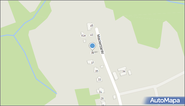 Bielsko-Biała, Macierzanki, 39, mapa Bielsko-Białej