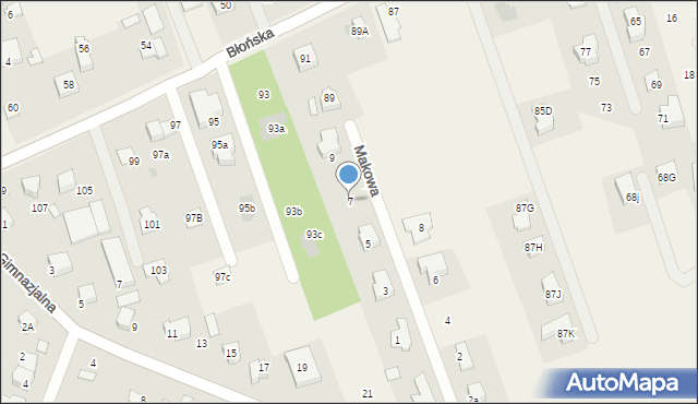 Bieniewice, Makowa, 7, mapa Bieniewice