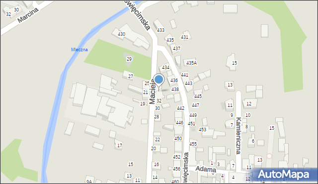 Bieruń, Macieja, 34, mapa Bieruń