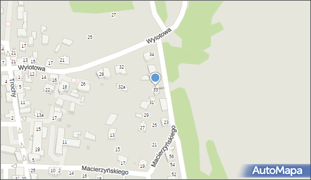 Bieruń, Macierzyńskiego Pawła, ks., 33, mapa Bieruń