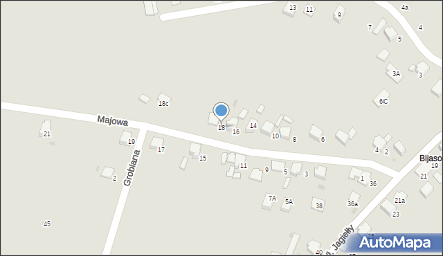 Bieruń, Majowa, 18, mapa Bieruń