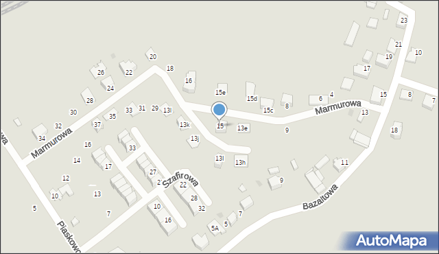 Bieruń, Marmurowa, 15, mapa Bieruń