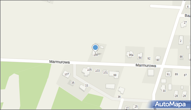 Bilcza, Marmurowa, 100, mapa Bilcza