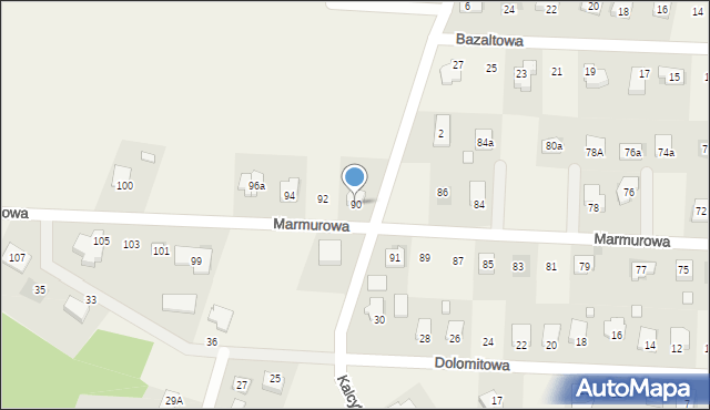 Bilcza, Marmurowa, 90, mapa Bilcza