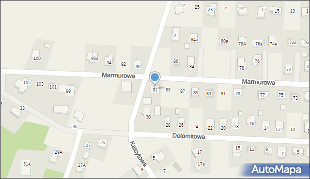 Bilcza, Marmurowa, 91, mapa Bilcza