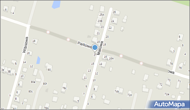 Biłgoraj, Makowa, 17, mapa Biłgoraj