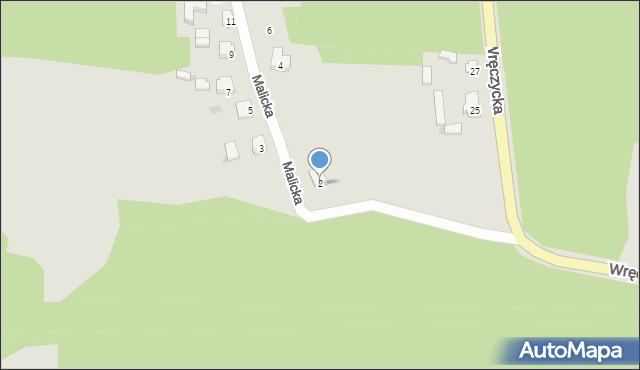 Blachownia, Malicka, 2, mapa Blachownia