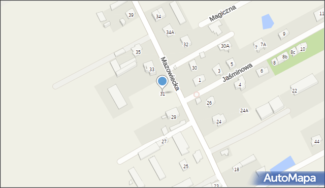 Bobrowiec, Mazowiecka, 31, mapa Bobrowiec