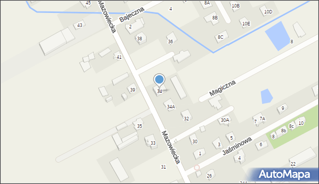 Bobrowiec, Mazowiecka, 34, mapa Bobrowiec