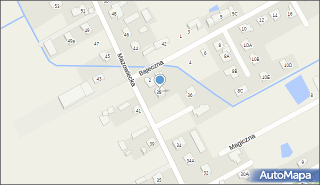 Bobrowiec, Mazowiecka, 40, mapa Bobrowiec