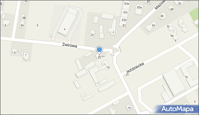 Bobrowiec, Mazowiecka, 81, mapa Bobrowiec