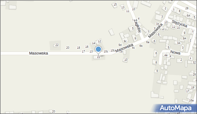 Bobrowniki, Masowska, 11, mapa Bobrowniki